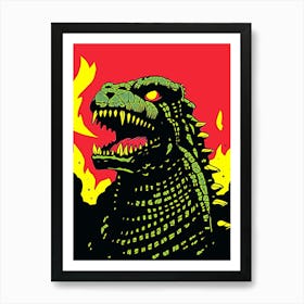 Godzilla 16 Art Print