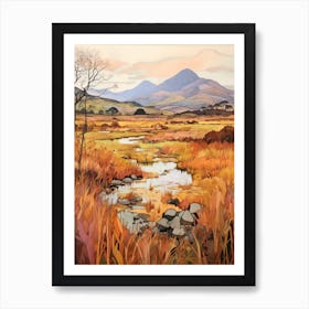 Autumn National Park Painting Killarney National Park Ireland 4 Art Print