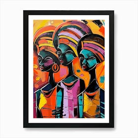 Three African Women Art Print