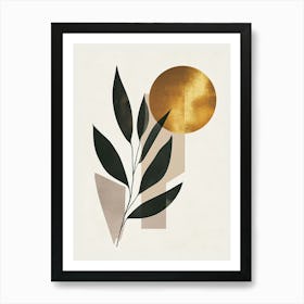 Golden Leaf 1 Art Print