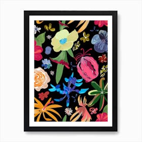 Rare Botanical Flowers Art Print