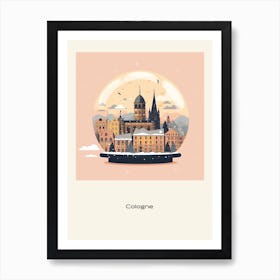 Cologne France 3 Snowglobe Poster Art Print