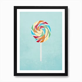 Vintage Lollipop Candy Art Print