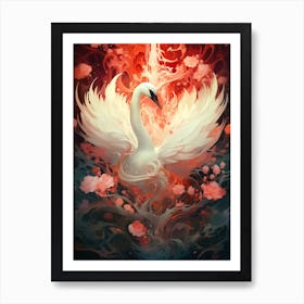 Swan Art Art Print