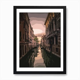 Sunset Venice Art Print