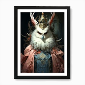 Owl King Art Print