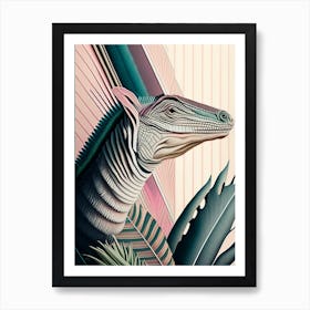 Eotyrannus Pastel Dinosaur Art Print