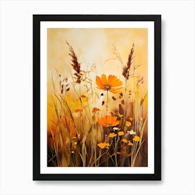 Sunflowers In The Meadow Art Print