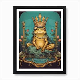 King Of Frogs Art Nouveau 8 Art Print