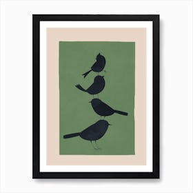 Bird Stack I Art Print