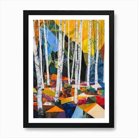 Colorful Trees In The Forest 8 Art Print