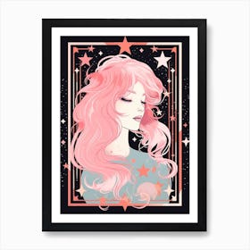 Pink Ethereal Face 2 Art Print