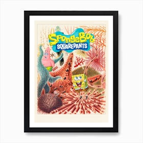 Spongebob Squarepants art pop Art Print