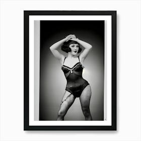 Burlesque Dancer Of The 1920s ~ Reimagined 3 Art Print