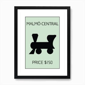 Malmö Central Sweden Swedish Train Station Art Print