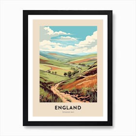 Pennine Way England 1 Vintage Hiking Travel Poster Art Print