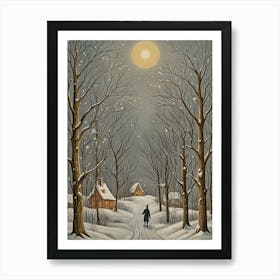 A Winter's Serenade Art Print