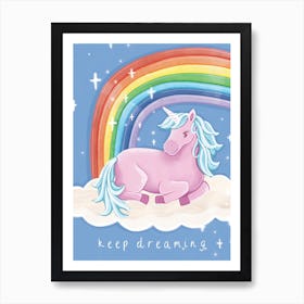 Keep Dreaming Unicorn Art Print