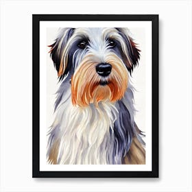 Skye Terrier Watercolour Dog Art Print