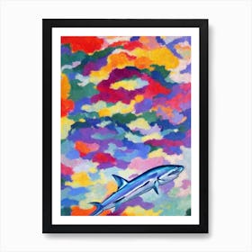 Ghost Shark Matisse Inspired Art Print