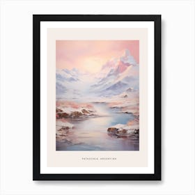 Dreamy Winter Painting Poster Patagonia Argentina 1 Poster