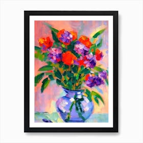 Lavender 2  Matisse Style Flower Art Print