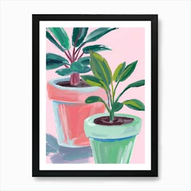 Two Potted Plants Art Print