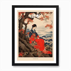 Osorezan, Japan Vintage Travel Art 1 Poster Poster