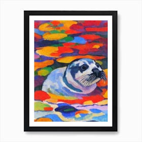 Ringed Seal Matisse Inspired Art Print