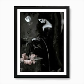 Gothic Woman 1 Art Print