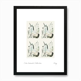 Cute Animals Collection Pony 1 Art Print