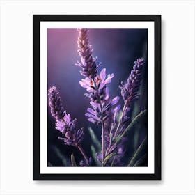 Lavender Flowers Art Print