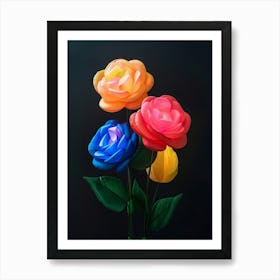 Bright Inflatable Flowers Camellia 3 Art Print