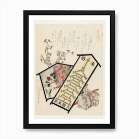 A Comparison Of Genroku Poems And Shells, Katsushika Hokusai 27 Art Print