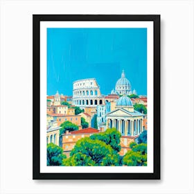 View Of Rome Art Print