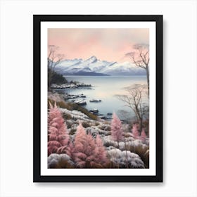 Dreamy Winter Painting Nahuel Huapi National Park Argentina 2 Art Print