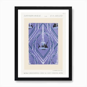 Art Deco Fountain Pattern Pochoir Print In Oriental Style, Eugène Séguy Art Print