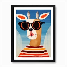 Little Antelope 2 Wearing Sunglasses Art Print