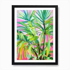 Ponytail Palm Impressionist Painting Art Print