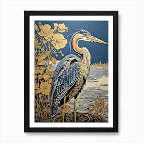 Blue Heron 3 Art Print