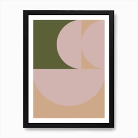 Fall Abstract Geometric Art Print