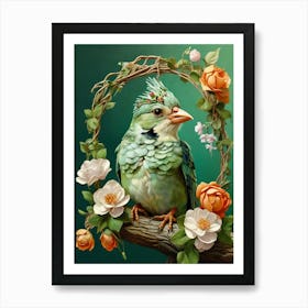 Bird On A Branch 1 Art Print