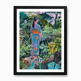 In The Garden Japanese Friendship Garden 2 Art Print