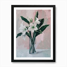 A World Of Flowers Amaryllis 3 Painting Art Print