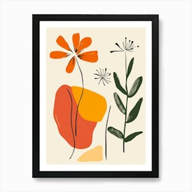 Abstract Floral Painting 10 Art Print