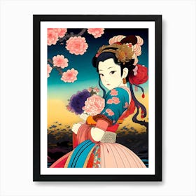 Japanese Princess Art Print