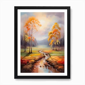 Autumn Landscape Painting Art Print