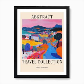 Abstract Travel Collection Poster Seoul South Korea 4 Art Print