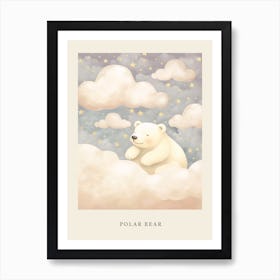 Sleeping Polar Bear 3 Nursery Poster Art Print