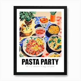 Pasta Party, Matisse Inspired 07 Art Print